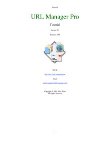 Tutorial URL Manager Pro