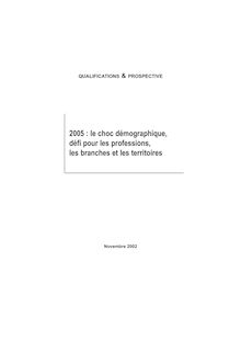 2005 : le choc démographique, défi pour les professions, les branches et les territoires