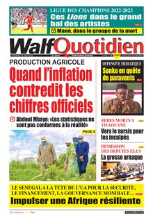 Walf Quotidien n°9123 - du vendredi 26 août 2022