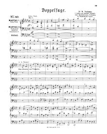 Partition complète, Doppelfuge en F minor, Volckmar, Wilhelm Valentin