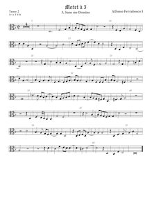 Partition ténor viole de gambe 3, alto clef, Motets, Ferrabosco Sr., Alfonso