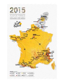 Tour de France 2015 - Parcours Officiel