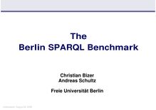 The Berlin SPARQL Benchmark