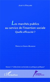 Les marchés publics au service de l insertion sociale