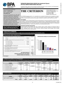 THE CRITERION MULTI CHANNEL Brand Reach Audit  ReportRev-8-6-10 BY DAY