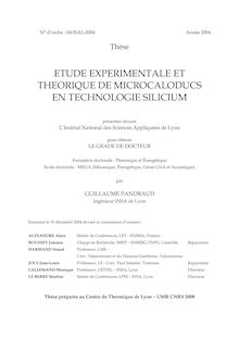 Étude expérimentale et théorique de microcaloducs et technologie  silicium
