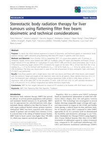 Stereotactic body radiation therapy for liver tumours using flattening filter free beam: dosimetric and technical considerations