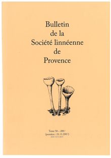 bull. 058 2007 société linnéenne de provence