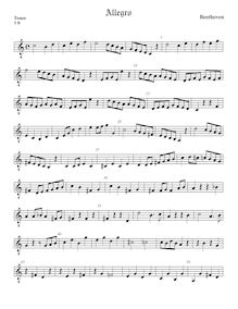 Partition ténor viole de gambe, octave aigu clef, Duo pour 2 flûtes