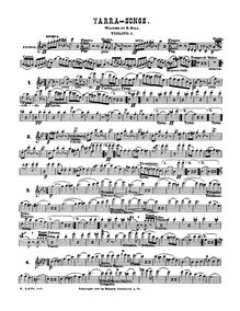Partition violons I, Yarra chansons valses, F major, Bial, Rudolf