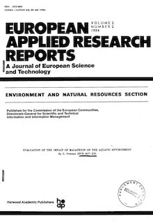 Evaluation of the impact of malathion on the aquatic environment