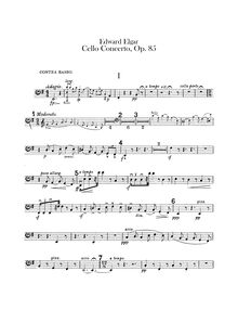 Partition Basses, violoncelle Concerto en E Minor, Op.85, E minor