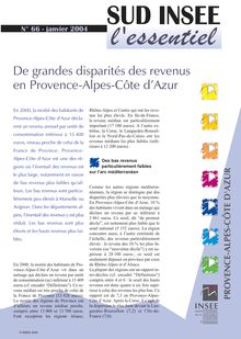 De grandes disparités des revenus en Provence-Alpes-Côte d Azur