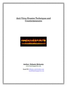 Anti-Virus Evasion Techniques Virus Evasion Techniques Virus ...