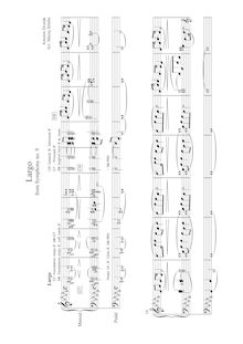 Partition complète, Symphony No.9, Symfonie č.9, Z nového světa, From the New World par Antonín Dvořák