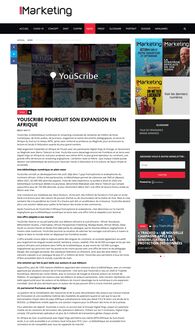 [Media Marketing] YouScribe poursuit son expansion en Afrique