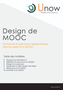 Design de MOOC : Concevoir un parcours d’apprentissage dans le cadre d’un MOOC.