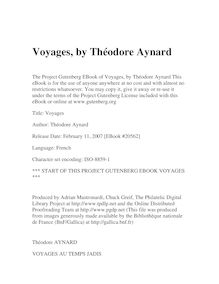 Voyages, by Théodore Aynard
