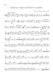Partition basson, Sonata para viento, cuerda y arpa, Sonata for Winds, Strings and Harp
