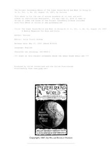 The Great Round World and What Is Going On In It, Vol. 1, No. 41, August 19, 1897 - A Weekly Magazine for Boys and Girls