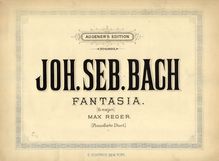 Partition complète, Fantasia en G major, Pièce d orgue, G major par Johann Sebastian Bach