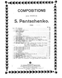Partition , Sérénade, 4 pièces, 1. F major2. F minor3. D major4. B minor