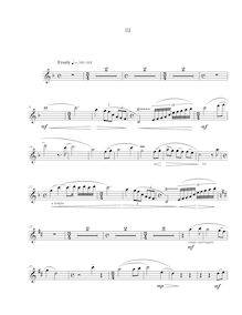 Partition , Freely - flûte , partie, flûte Sonatina, Carr, Daniel
