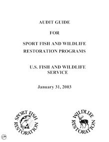 Audit Guide For Sport Fish And Wildlife Restoration Programs