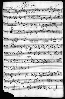 Partition Violoncellos, Concerto a 6, Gunnerus XM 57, D major, Ræhs, Christian par Christian Ræhs