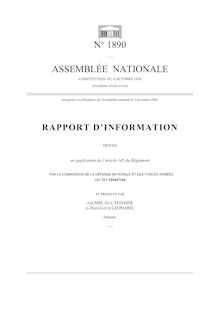 Rapport d'information déposé en application de l'article 145 du Règlement par la Commission de la Défense nationale et des forces armées sur les réserves