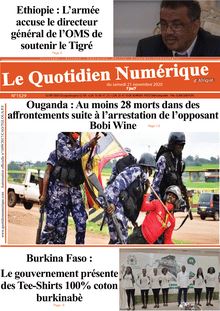 Quotidien numérique d’Afrique n°1529 - du samedi 21 novembre 2020