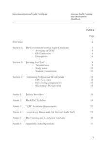 Internal Audit Training and Development Handbook