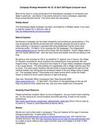Campaign Strategy Newsletter No 32, 23 April 2007Apple Computer ...