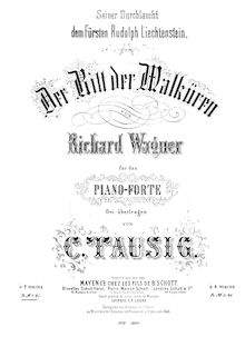 Partition complète, Die Walküre, The Valkyrie / Der Ring des Niebelungen, Ein Bühnenfestspiel - Erster Tag par Richard Wagner