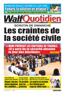 Walf Quotidien n°8947 - du vendredi 21 janvier 2022