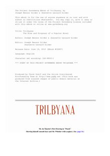 Trilbyana - The Rise and Progress of a Popular Novel
