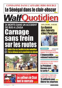 Walf Quotidien n°9398 - du 27/07/2023