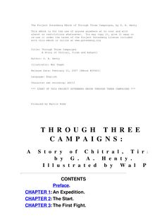 Through Three Campaigns - A Story of Chitral, Tirah and Ashanti