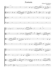 Partition Fantasia VdGS No.4 - partition complète (Tr T T B), fantaisies pour 4 violes de gambe