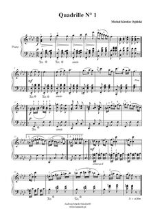 Partition Piano solo, Kardyl Nr 1, Ogiński, Michał Kleofas