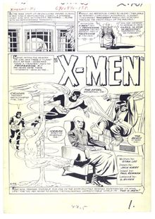 Jack Kirby s original art X men #1 ; Page 1 & 2