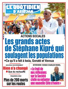 Le Quotidien d’Abidjan n°4109 - du jeudi 21 avril 2022