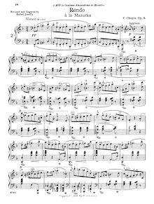 Partition complète, Rondo à la mazur, F major, Chopin, Frédéric par Frédéric Chopin