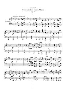 Partition violon et partition de piano, solo , partie, violon Concerto, Op.28 par Carl Goldmark
