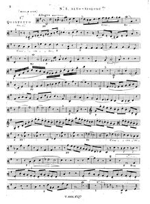 Partition viole de gambe 2 (same as violoncelle 1), 3 corde quintettes (Nos. 1-3), Op.1
