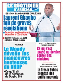 Le Quotidien d’Abidjan n°4106 - du vendredi 15 avril 2022