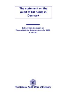 The statement on the audit of EU funds in Denmark