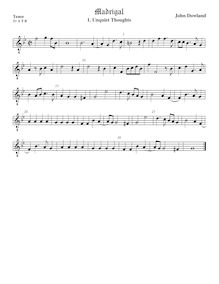 Partition Tenor2 viole de gambe, octave aigu clef, Selected travaux