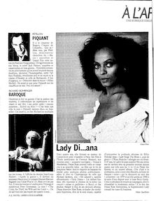 Article de journal sur Diana Ross