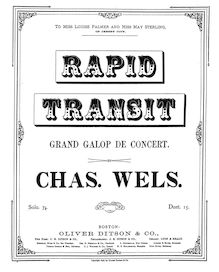 Partition complète, Rapid Transit, Grand Galop de Concert, A♭ major